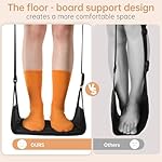 KENTIX Airplane Foot Rest Hammock for Long Flights - Adjustable Travel Foot Sling with Breathable Mesh, Portable Leg Rest for Economy Seats - Image 3