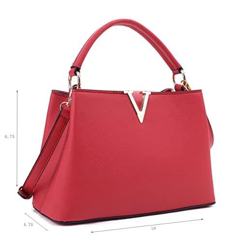 Image of EVVE Women's Small Satchel Bag Classic Top Handle Purses Fashion Crossbody Handbags with Shoulder Strap