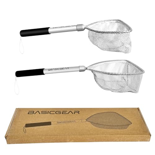 BasicGear Baitwell Landing Net Set, 8x6 in and 8x10 in Hoops - image 1