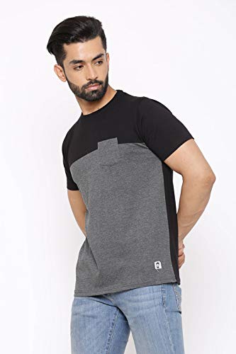 Image of WYC Men's Classic Fit T-Shirts /Cotton T-Shirts for Mens /Colorblock Tshirt /Half Sleeves T Shirt /Round Neck Tshirt for Mens & Boys-Combo