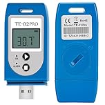 ThermElc TE-02 Pro Temperature Data Logger Auto PDF/CSV Report, Reusable, Compare Multi-Devices Data, Monitor Fridge Freezer with Calibration Certificate-Temperature Recorder Compliant 21CFR part 11