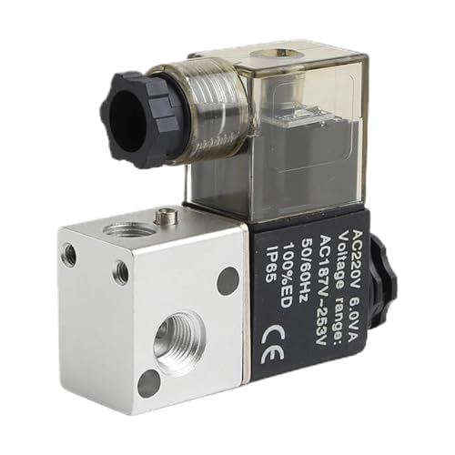 Électrovanne 3V1 12V distributeur pneumatique 3 voies 2 positions