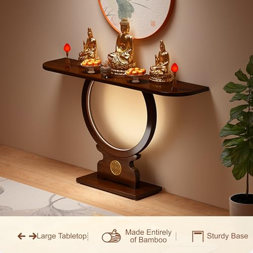 Mesa de sofá moderna de perfil estrecho para optimizar pasillos 8