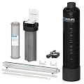 Aquasure Serene Lite 800K Gallons Whole House Salt-Free Water Conditioning Descaler Bundle with Triple Purpose Filter System and 8 GPM Light for 1-3 Bathrooms
