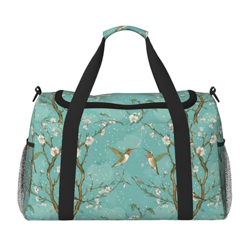 Flying Birds Tree Branch Duffle Bag Foldable Travel Tote Bag Carry On Large Weekender Overnight Bags Waterproof Gym Bag For Women Men2