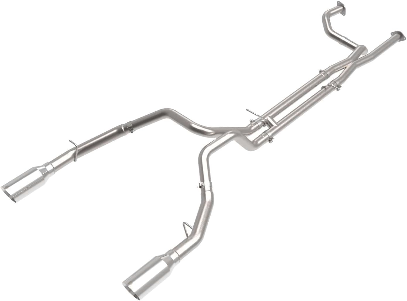 aFe POWER 49-32084-B Vulcan Series Cat-Back Exhaust System, 3" to 3-1/2" 304 Stainless Steel, Black Tips, for 2021 RAM 1500 TRX