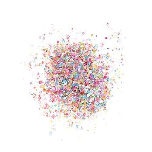 Healifty nail art glitter star love flower nail sticker