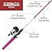 Zebco Roam Spincast Reel and Fishing Rod Combo, 6-Foot 2-Piece Fiberglass Fishing Pole with ComfortGrip Handle, QuickSet Anti-Reverse Fishing Reel, Pre-Spooled with 10-Pound Zebco Line, Pink