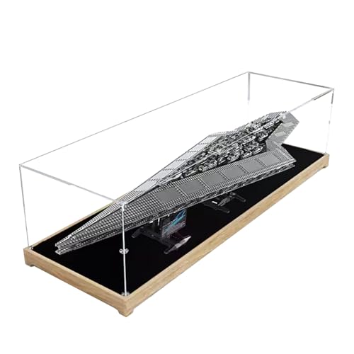 Akryldisplayfodral för Lego 10221 Super Star Destroyer, dammtät låda, förvaringsbox, transparent låda, displaybox kompatibel med Lego 10221 (endast fodral, ingen modell) (alternativ 2)