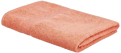 Image of Amazon Brand - Solimo Cotton Bath Towel, 400 GSM (Peach)