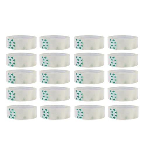 KIFSDLF Cinta adhesiva transparente de alta viscosidad for oficina, hogar y escuela, 0,8 cm, 1,2, 20/5 unidades(20PCS,1cm)
