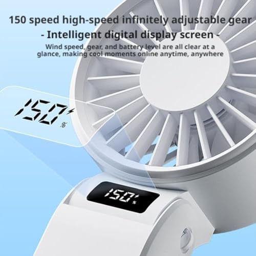 Ventilateur portable rechargeable batterie 5000 mAh autonomie prolongée - 6