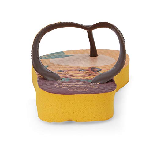 Chinelo Lion King, Havaianas, Criança Unissex, Amarelo Banana, 23/24