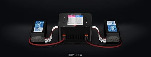 Vista 8 de ISDT P30 1000WX2 30AX2 Power Dual Channel Snychronous Bluetooth BattGo Lipo Battery Balance Charger Discharger for 1-8S Li-ion Life NiCd NiMH LiHV