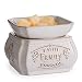 CANDLE WARMERS ETC 2-in-1 Candle and Fragrance Warmer for Warming Scented Candles or Wax Melts and Tarts with to Freshen Room, Faith Family Friends
