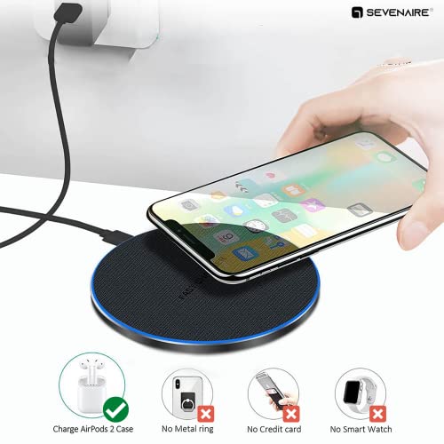 Image of SEVENAIRE W17 Wireless Charger, 15W Fast Charging, Type-C PD | Qi-Certified, for iPhone 13,12,11,X,8 Series, Galaxy S8 to S22 Series, Galaxy Note 20,10,9,8, OnePlus 8pro,9pro,10pro, Pixel 4,5,6