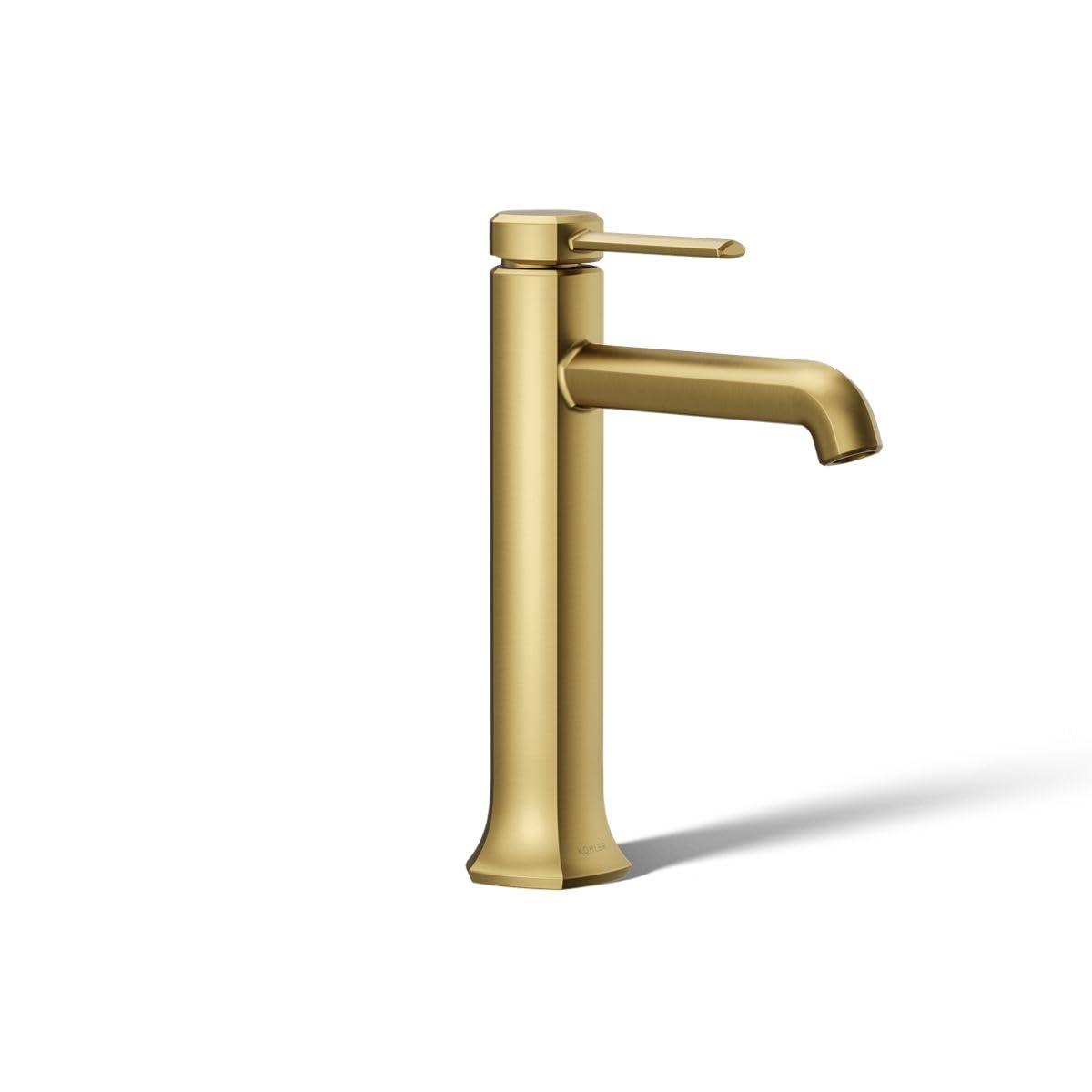 KOHLER 27003-4K-2MB Occasion Tall Single-Handle Bathroom Faucet with Pop-Up Drain Assembly One Hole Bathroom Sink Faucet 1 0
