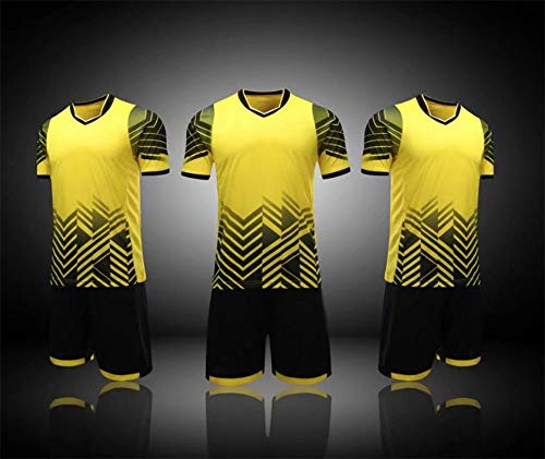 Pairformance Soccer Jerseys For Kids, Soccer Shorts Boys Girls, Soccer Uniforms For Kids Sizes 7-13 (Medium, Yellow) #TOP5