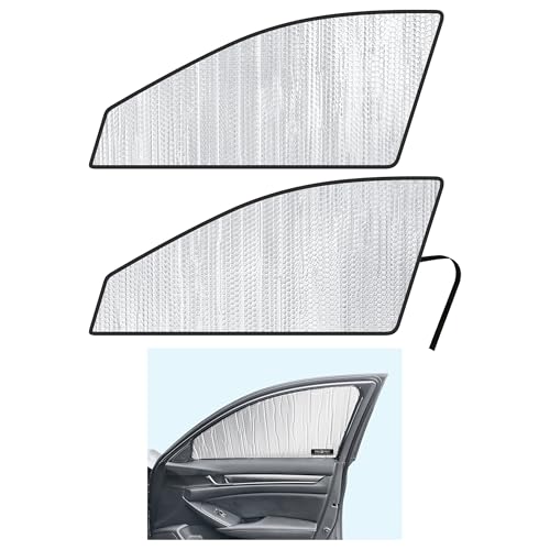 Side Window Front Seat Reflective Sunshade Custom Fit for 2018 2019 2020 2021 2022 Honda Accord Sedan, LX, Sport, EX, EX-L, Touring, UV Sun Protection Accessories (Set of 2)