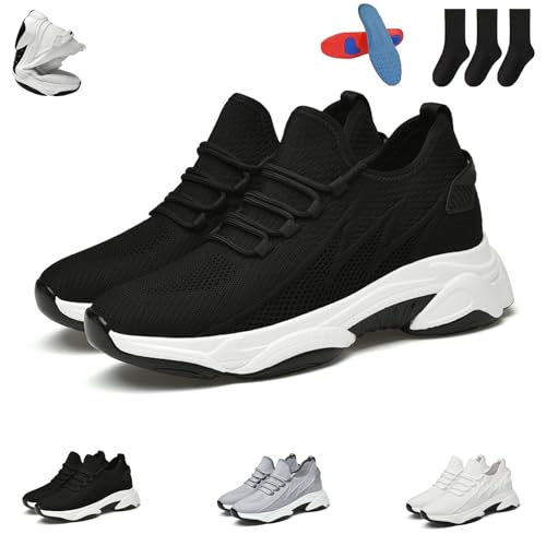 Tallure Sneakers for Women Men, Invisible Internal Height Increase-1.6/2.4/3.2/4.1 Inches