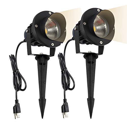 VanRayal 10W Outdoor Landscape Spotlights,120V WarmWhite Garden Pathway Light for Yard,Patio,Lawn, Wall, Flood,Driveway,Tree