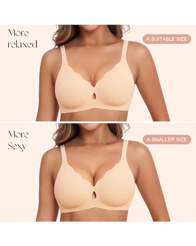 Image of Womens Wireless Jelly Bras No Underwire Support Push Up Removable Straps (U /Cross /Halter) Everyday Sports Bra