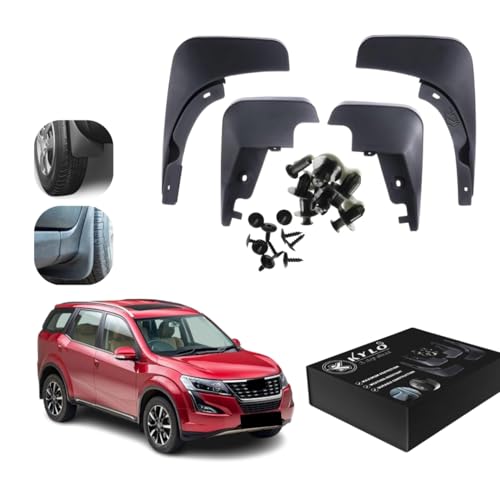 Image of KyloXtreme All-Terrain Mud Flap Set - Durable Splash Guards for Cars and Trucks, Offering Maximum Protection from Mud, Gravel, and Water for Cleaner and Safer Rides Suitable for (XUV 500)