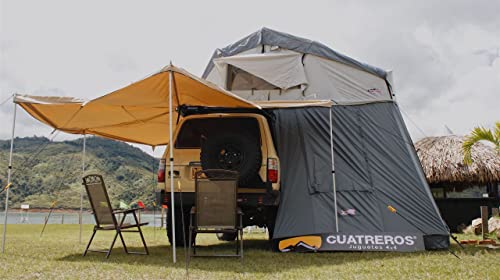 Dobinsons 4x4 Wrap Around Sensu Awning, Covers 10m2 and Provides 270° of Shade, Perfect for Tailgating - CE80-3903