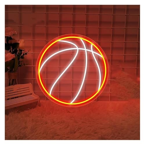Enseigne lumineuse basket-ball néon LED réglable pour illuminer une chambre sombre d'ado