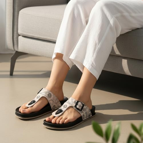 Image of WALKAROO Comfort Sandal For Women's|CloudStep Double-Density PU Sole - Ultimate Comfort|Stylish Casual Wear|WE2200