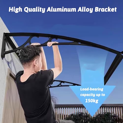Auvent de terrasse imperméable anti-pluie avec abri polycarbonate - 4