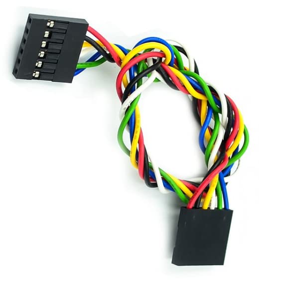 Cable jumper 6P hembra a hembra multicolor 20cm x10 miniatura 2