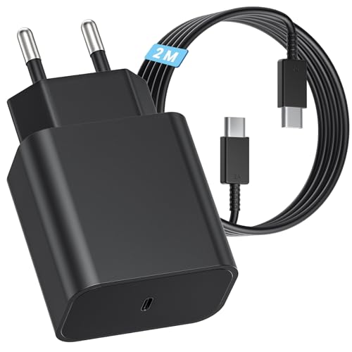 Ladekabel für Samsung Galaxy Ladegerät Schnellladekabel S26+ S25 S24 Ultra S24 S23 S23 Ultra S22 S22 Ultra S21 S20 A15 A54 Z Fold 5 Tab S9 Ultra S8 Schnellladegerät 45W Super Fast Charger