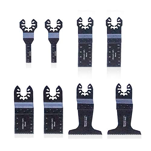Oszillierendes Sägeblatt, zosenda 8 Stück Universal-Holzschneid-Multiwerkzeug, Schnellentriegelungs-Sägeblätter für Fein Multimaster, Dremel, Bosch, Makita, Dewalt und mehr Cover