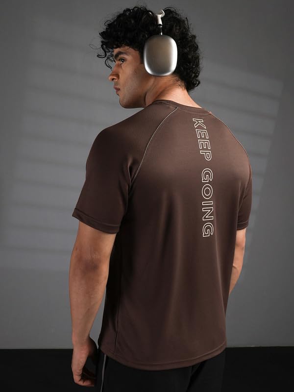 Image of CHKOKKO Gym T Shirts for Men Workout Activewear Solid Quick Dry Sports Tshirt for man Breathable Lightweight Half Sleeve Regular Fit Round Neck Running Boys T Shirt