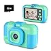 Kinder Kamera,Digitalkamera Kinder,OMWay 2,4 Zoll Großbildschirm HD 1080P Videokamera,20MP Selfie Fotokamera Spielzeug für 3-10 jährige Jungen,Weihnachten Geburtstag Geschenk Junge 4 5 6 Jahre-Blau