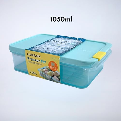 Image of LocknLock Freezer Fit 1.05 L Container | Airtight Stackable Food Storage for Meal Prep | Microwave & Dishwasher Safe | BPA Free Freezer Container with Lid
