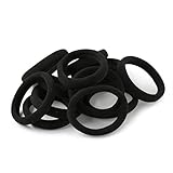 XIMA 60pcs Nylon Elastic Hair Ties Hair Ties Bands Rope No Crease Elastic Fabric Large Stretch...