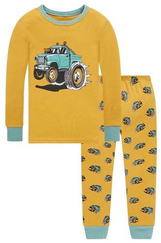 Cotton 4 Piece Pajamas Boys Long Sleeve Sets Toddler Boys Pjs Kids Sleepwear Sets2