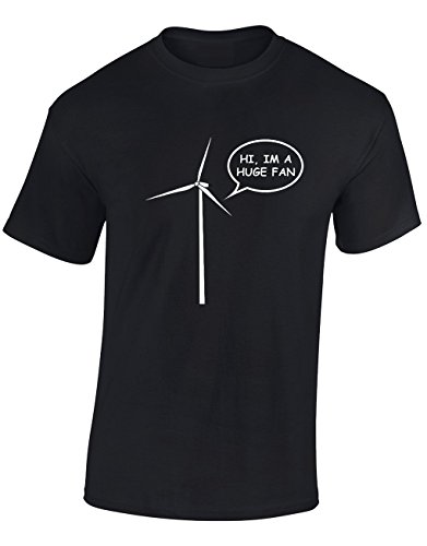 Image of Crown Designs Im a Huge Fan Funny Cool for Men & Teenagers T-Shirts Tops - Black/XX-Large