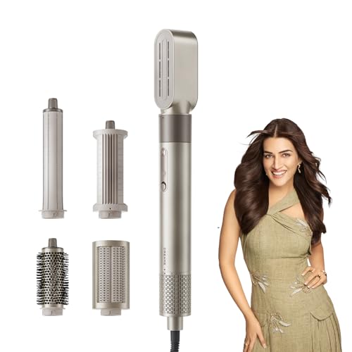 Image of Dreame AirStyle, 5-in-1 Hair Drying & Styling System for Curling, Smoothing, and Volumizing, 1200 Watts, Gold