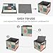 Colorful Square Shapes Storage Bins Foldable Closet Organizers with Reinforced Handle 10.6 Inch Cube Storage Bins for Clothing, Blanket, Pillows and Toys