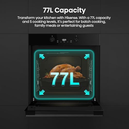 Hisense Hi4 BlackLine BI64223ADBGUK Built In Electric Single Oven - Jet Black - A Rated - Image 6