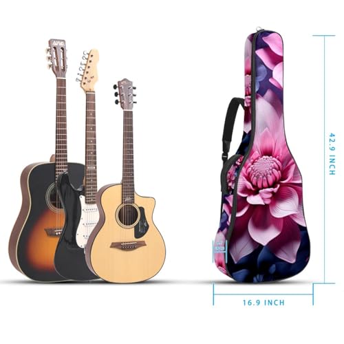 JRHEJTFZ Housse pour guitare acoustique de 1,9 cm d’épaisseur – Imperméable – Durable et élégant – Motif floral pétale, Multicolore., 42.9×16.9×4.7 in, Motif imprimé tendance - Les Beatles, Paul McCartney, John Lennon, RIngo Starr, George Harrison JRHEJTFZ Housse pour guitare acoustique de 1,9 cm d'épaisseur - Imperméable - Durable et élégant - Motif floral pétale, Multicolore., 42.9x16.9x4.7 in, Motif imprimé tendance – Image 6