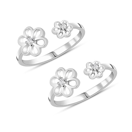Image of ROOVI 925 Sterling Silver BIS Hallmarked Toe Ring I Gifts for Girlfriend, Gifts for Women & Girls| With Certificate of Authenticity and 925 Stamp