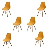 Shell Chair Covers,Modern Stretch Velvet Plastic Dining Chair Cover Lounge Armless Chair Protector S