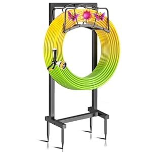 Gouisalin Gartenschlauchhalter Freistehend mit 4 Stachelige