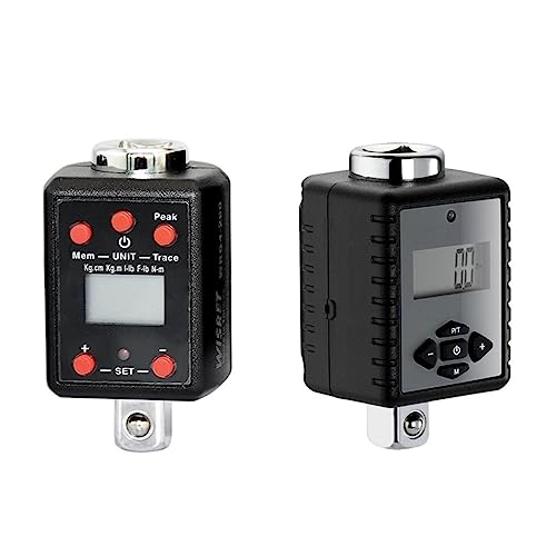 Llave dinamométrica digital, alto par 1,5 1000 nm con adaptador de accionamiento 4 3 8 2(Roze)