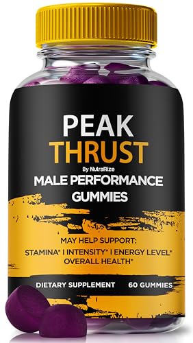 Peak Thrust Gummies for Men, Official PeakThrust Gummies, Peak Thrust Male Gummy, Premium Formula for Lasting Energy, Stamina and Peak Performance, Peak Thrust ME Gomitas Review (60 Gummies)