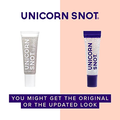 Unicorn Snot Holographic Glitter Lip Gloss - Cosmetic Grade - Sparkle Your Lips For Festivals, Rave Makeup, Fairy Face Paint - Vegan & Cruelty Free 0.37Fl Oz (Disco/Holographic Silver) #TOP2